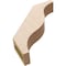 Ekena Millwork 3-inch W x 14-inch D x 14-inch H Funston Rough Cedar Woodgrain TimberThane Knee Brace, Primed BRCUR03X14X14FSTRCPR - alternate 2